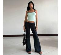 Set da donna per vacanze estive casual con top canotta con bordo colorblock e pantaloncini casual con vita pieghevole a pois e colorblock, stile Y2K, set colorblock, set vacanze, set spiaggia, set cas