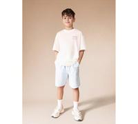 Set da due pezzi composto da maglietta girocollo stampata e pantaloncini abbinati per ragazzi, outfit casual estivo, grafica "New York 023" su t-shirt a maniche corte 7Y,8Y,9Y,10Y,11Y,12Y,13YLetterePo
