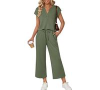 Set da due pezzi da donna per vacanze primaverili, spiaggia, viaggi, aeroporto, casual, crociera, moda