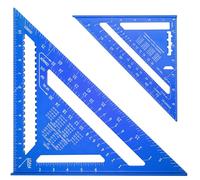 Set da falegname quadrato da 30,5 cm e 17,8 cm, strumento di misurazione, righello triangolare e goniometro (imperiale) per lavorazione del legno, falegnameria, misurazione, marcatura di layout