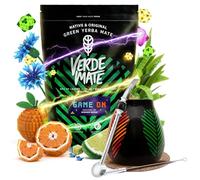 Set da Gaming Verde Mate Green Game On - Yerba Mate al gusto di bevanda energetica per Gamer con Accessori
