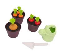 Set da Giardinaggio per Bambini, 3 Verdure Realistiche con Pala per Annaffiatoio per Giochi Sensoriali con Il Contenitore