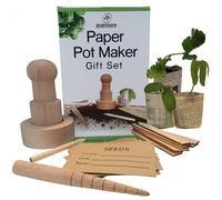 Set da giardinaggio per vasetti di carta, tutto ciò di cui hai bisogno per creare vasi biodegradabili per piante e piantine di vecchi giornali e piantine, kit per piantine, senza plastica