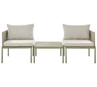 Set da giardino 2 posti in metallo verde Terracina