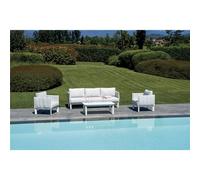 Set da Giardino Cannes In Alluminio - Bianco Greenwood