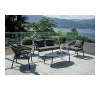 Set da Giardino Cap-Ferrat In Alluminio - Corda Antracite - Antracite Greenwood