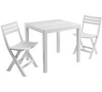SET DA GIARDINO CLUB tavolo con 2 sedie pieghevoli