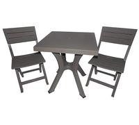 SET DA GIARDINO DIMAPLAST DUETTO IN RESINA TAVOLO CON 2 SEDIE