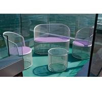 Set da Giardino Divano 2 Poltrone e Tavolino in rete Stirata Ranieri Garda