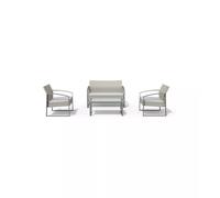 Salotto Alicante - biancogrigio - Garden Friend - set 4 elementi