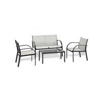 Salotto Ankara - nerogrigio - Garden Friend - set 4 elementi