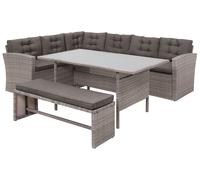 Set da giardino in rattan grigio Viterbo