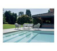 Set da Giardino Marbella In Alluminio - Corda Beige - Creta Greenwood
