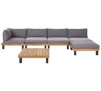 Set da giardino modulare in legno di acacia