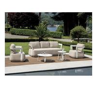Set da Giardino Monaco In Alluminio - Bianco Greenwood