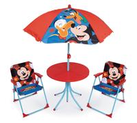 SET DA GIARDINO TOPOLINO TAVOLINO OMBRELLONE E SEDIE PIEGHEVOLI PER MARE E GIARD