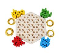 Set da gioco a triangolo a catena, tabellone da gioco con elastico - Tabellone da gioco a triangolo con catena in elastico | Giocattolo a triangolo con catena, tavolo da gioco con triangolo a catena c
