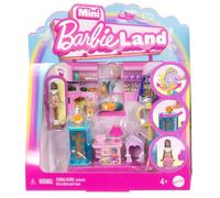 Set da gioco Barbie Mini BarbieLand Collezionabile Pet Boutique con bambola da 3,8 cm, espositori di prodotti per animali domestici, cassa e cucce per gatti per giocare a storie, JCR30 Tagli UnicaPET