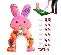 Set Da Gioco Bunny Golf - Gioco Di Minigolf Pasquale Con Bersaglio Bunny | Intrattenimento Per La Famiglia E Accessorio Decorativo | Ideale Per Feste E Attività A Casa