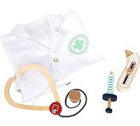 Small Foot Coat Play Set, Role Children from 3 Years, Doctor Toy with Lots of Ac