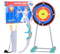 Set da gioco con arco, frecce e bersaglio per bambini