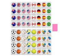 Set da gioco con bandiera nazionale - Gioco da tavolo tradizionale, sul mare | Ideale per famiglie, amici, adulti, bambini, giochi di società, giochi educativi, diverti