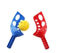 Set da Gioco con Palline per Il Gioco Attivo con 2 Palline e 4 Palette Leggere in Blu e Rosso, Perfette per Il Cortile o la Spiaggia (Blu Rosso)