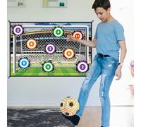 Set da gioco con pallone da calcio per bambini, tappetino da allenamento per calcio,Gioco di lancio della porta di per ragazzi - Set di attrezzature per allenamento di per ragazzi,