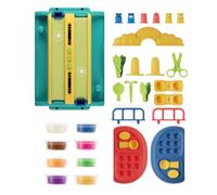 Set da gioco con taglio di capelli impasto,salone da parrucchiere | Gioco di ruolo da | Set da gioco multiplay, gioco di ruolo da parrucchiere con nastro trasportatore elettrico, luci, suoni