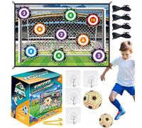 Set da gioco da calcio per bambini, tappetino da allenamento per calcio, prodotti da calcio con 1 palla, 1 in flanella e 2 per bambini 3 anni in su
