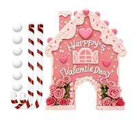 Set da gioco da golf con pan di - Giocattoli sportivi per San , giocattoli per mettere le vacanze a forma di cuore | Attività di festa con mazze e palline di bastoncini di