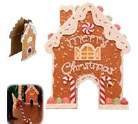 Set Da Gioco Da Golf Di Pan Di Zenzero - Set Da Minigolf Portatile, Gioco Natalizio For Famiglie Al Chiuso For Tutte Le Età, Con Bastoncino Di Zucchero E Palline(House Only)