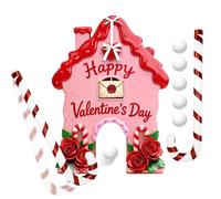 Set Da Gioco Da Golf Gingerbread - Mini Campo Per Famiglie Da 13,7 Pollici | Giocattolo Con Bastoncini Di Zucchero - Legno ABS 500g Divertimento Al Chiuso Per Feste In Camera, Riunioni Di Vacanze, Uff