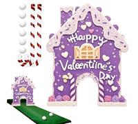 Set da Gioco da Golf in Pan di - Mini jèu d´e Putting đ'interno con Mazze e Palline eń Canna da Zucchero,Giocattolo dë gòlf Portatile per Le Vacanze | Jeû d'ińtérìeur