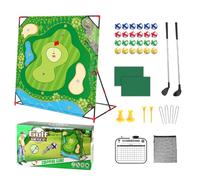 Set da gioco da golf - Tappetino portatile per la pratica del chipping | Interactive Golf Game for Adults, tappetino educativo per attività indoor e outdoor, campo di allenamento, spiaggia, vacanze, o