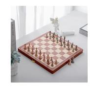 Set da gioco degli scacchi in metallo in stile europeo | Tagliere pieghevole in legno con chiusura in metallo, for collezione e regalo scacchi
