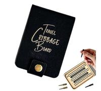 Set da Gioco del Cribbage - Giocattolo Classico con 4 Pioli e 1 Mazzo di Carte da Gioco | da Viaggio per Cribbage - per Gita in Auto Incontri di Famiglia Feste Vacanza Picnic All'Aperto Campeggi