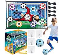 Set da gioco di calcio per bambini - Calčio da lancio per interni ed esterni, giocattolo per obiettivi piccoli | Attrezzatura da allenamento per calcio per ragazzi e ragazze 3 anni in su, include