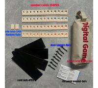 Set da gioco di carte Rummy (106 carte) + 4 porta carte | Borsa da trasporto portatile | Gioco da tavolo classico per 2-4 giocatori | Gioco per raduni familiari e viaggi | Adatto per adulti e adolesce