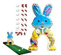 Set da gioco di golf di Pasqua | Attività di intrattenimento portatile | Campo da minigolf con club e palline | Per bambini, adulti, riunioni di famiglia, feste, interni, casa, soggiorno, camera da