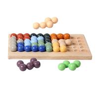 Set da gioco di perline da tavola - impilare e mappare enigmi del cervello - tavola in legno perline puzzle gioco per casa, aula, viaggi, picnic, viaggi in auto, ragazze, bambini in età prescolare