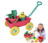 Set da gioco di sabbia, giocattoli a sabbia sulla spiaggia, Apprendimento precoce piccoli giocattoli di sabbia con carrello per bambini, Outdoor Portable Fun Outdoor per ragazzi adolescenti