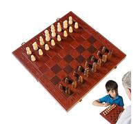 Set da gioco di scacchi, set di scacchiere in legno | di scacchi da viaggio con pezzi degli - Gioco di, scacchiera pieghevole, gioco rompicapo per la casa e il viaggio