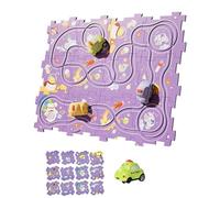Set da gioco educativo per auto con pista puzzle - Tracce puzzle con veicoli - Esercita il pensiero spaziale e il fai-da-te traccia giocattolo di interazione genitore-figlio per Natale,