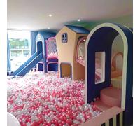 Set da gioco for bambini al coperto, morbido e sicuro - Design a tema con scivolo, piscina di palline zone arrampicata, struttura resistente atossica for uso domestico, asili nido commerciale(E)