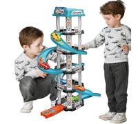 Set Da Gioco Giocattolo Per Garage - Tanto Divertimento, Set Da Gioco Per Pista Per Auto Da Garage, Pista Per Veicoli Interattivi Con Rampa Per Auto Da Corsa | Giocattoli Educativi Per Bambini, Piste
