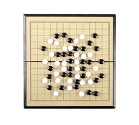 Set da gioco Go con scacchiera magnetica pieghevole per una facile conservazione, impermeabile e resistente all'usura, ottimo regalo per la famiglia, gli amici e gli amanti dei giochi.(yellow,C)