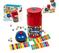 Set da gioco Match Color Bingo, gioco veloce con 90 perline e 6 carte codice, 1 campanello e barattolo per perline, velocità di reazione e coordinazione occhio-mano per famiglie/feste da 2 a 4