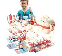 Set da gioco medico per bambini, set da gioco medico in valigia per bambini, set di gioco medico, versatile, con effetti luminosi ed effetti sonori, per giochi di ruolo