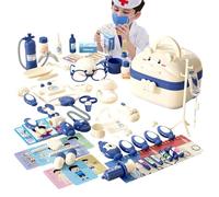 Set da gioco medico per bambini, set di travestimenti da dottore in valigetta design per bambini, gioco di ruolo, set da gioco medico, versatile con illuminazione ed effetti sonori | Per